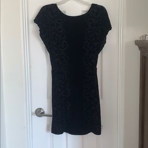 Black velvet dress